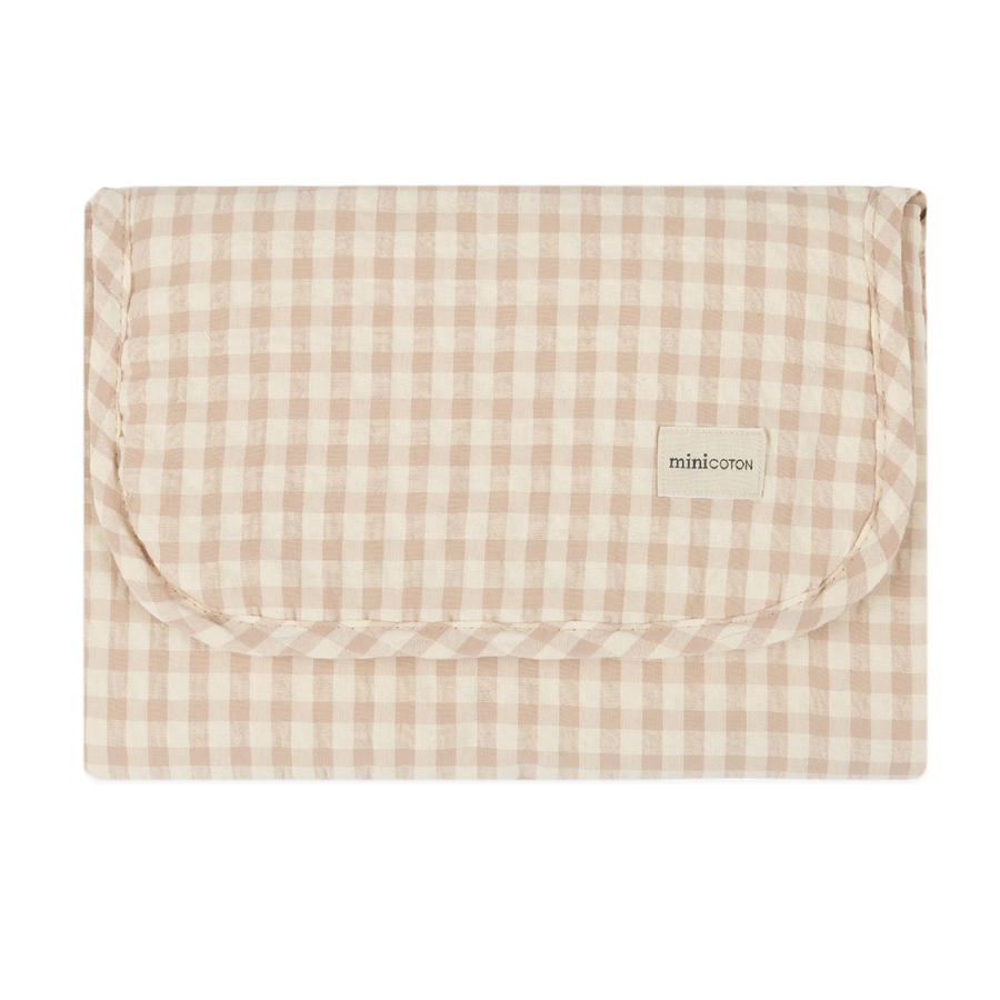 Cambiador Folded Vichy Rose