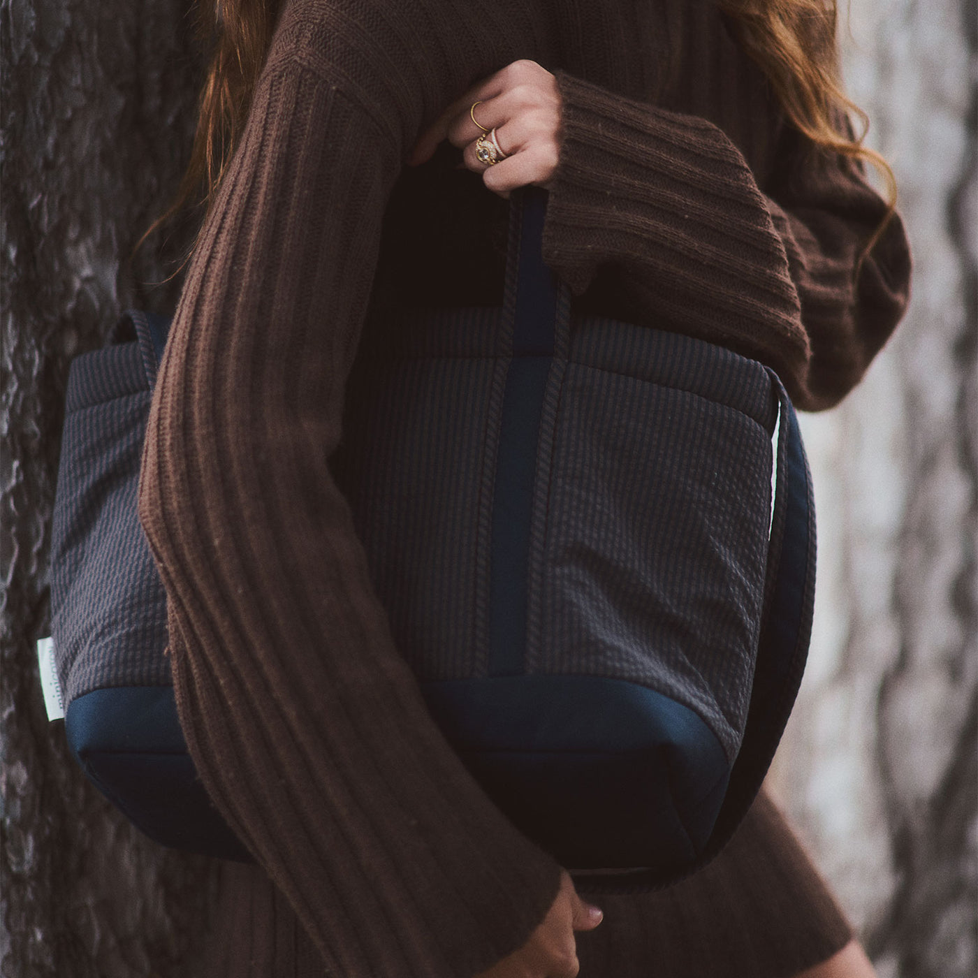 Carry Riscas Caramelo