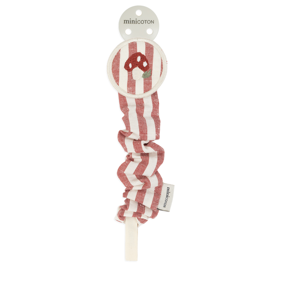 Mushroom Pacifier Clip