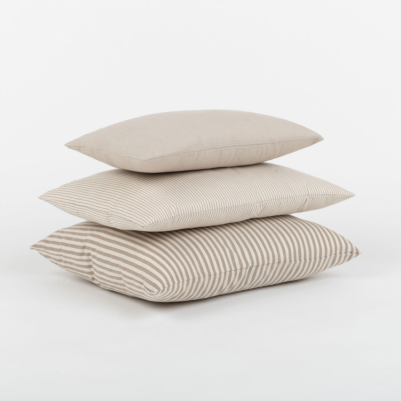 Kissen 50x60 cm Beige Stripes · Minicoton