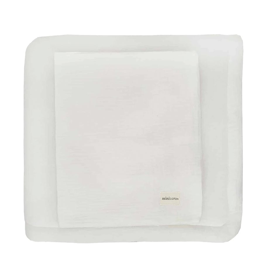 Colcha + Funda Almohada Blanco