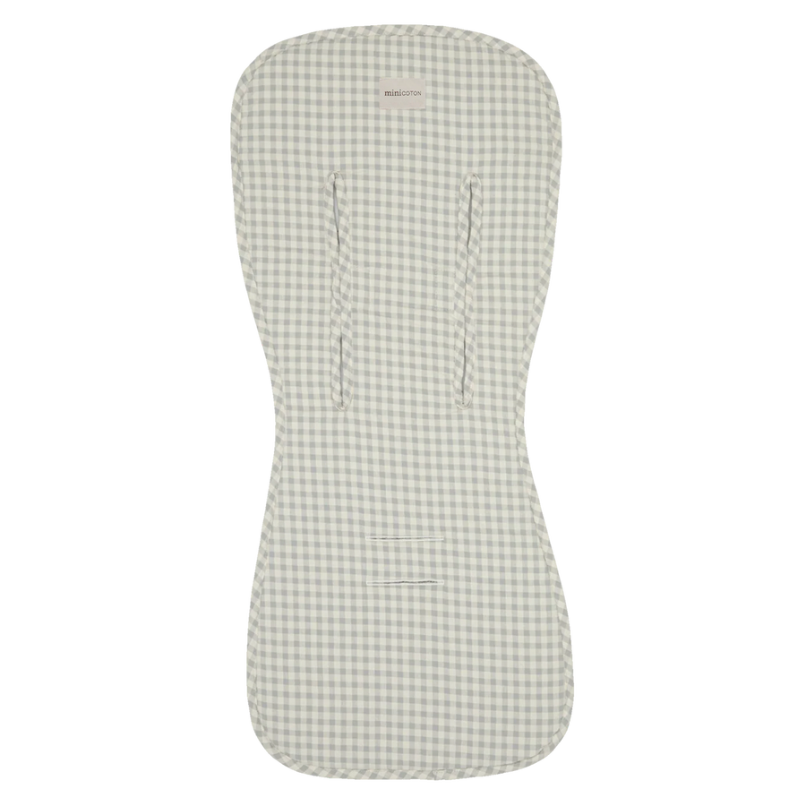 Vichy Blue Stroller Mat