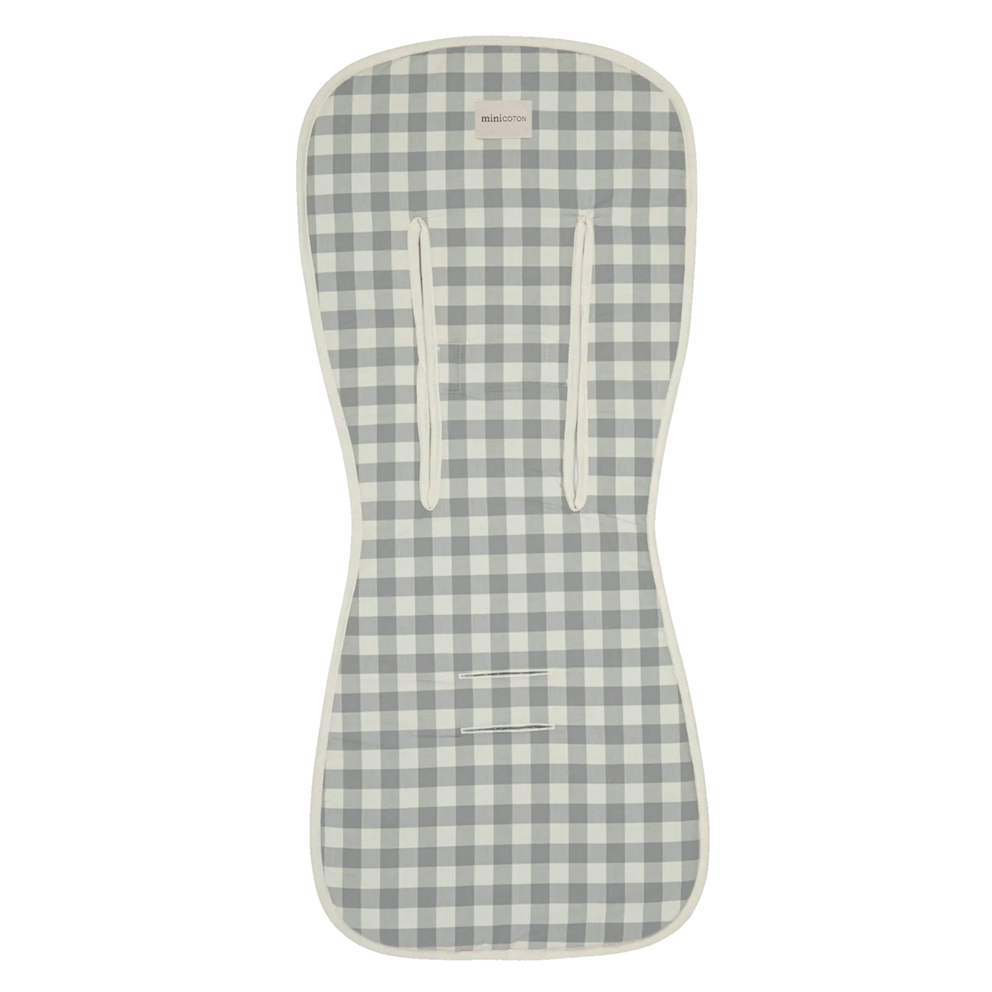 Colchoneta Vichy Coton Blue Grey