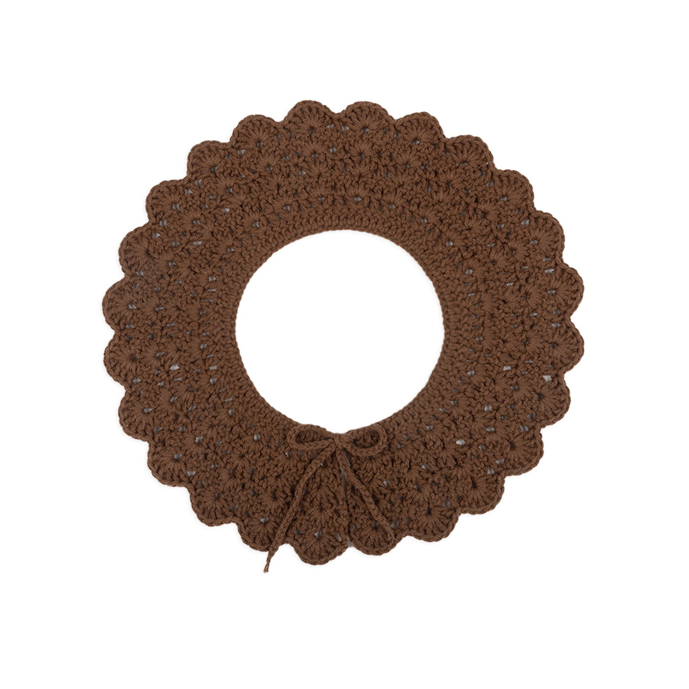 Cuello Crochet Chocolate