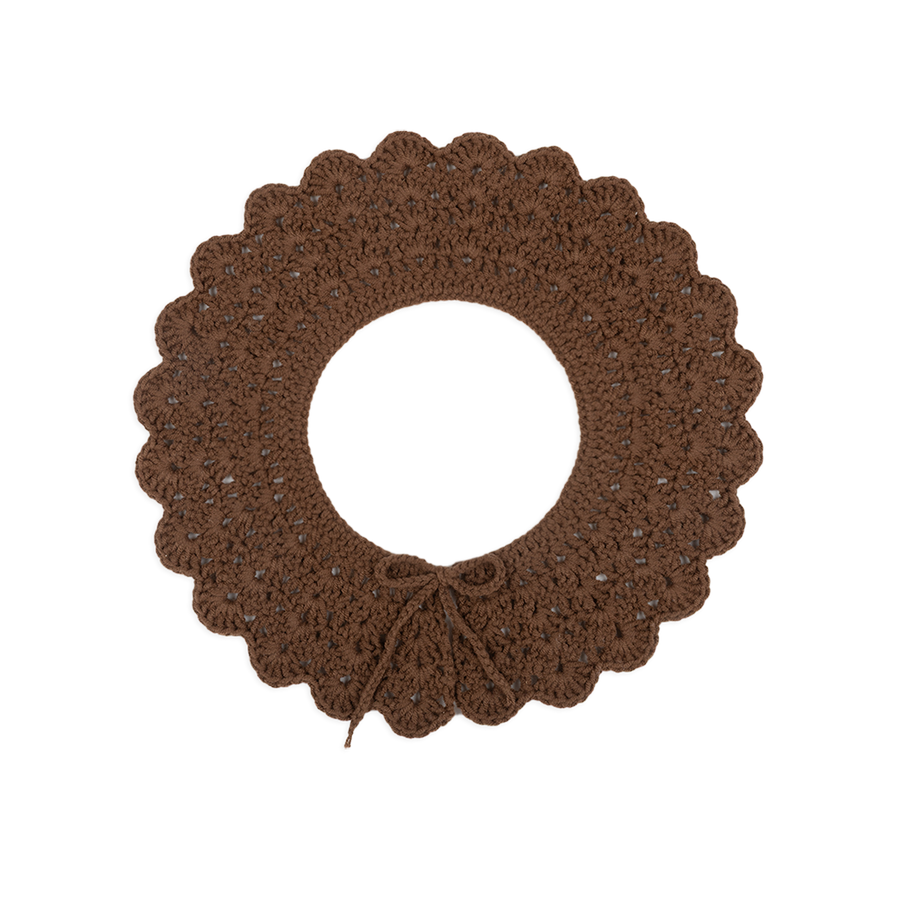 Cuello Crochet Chocolate