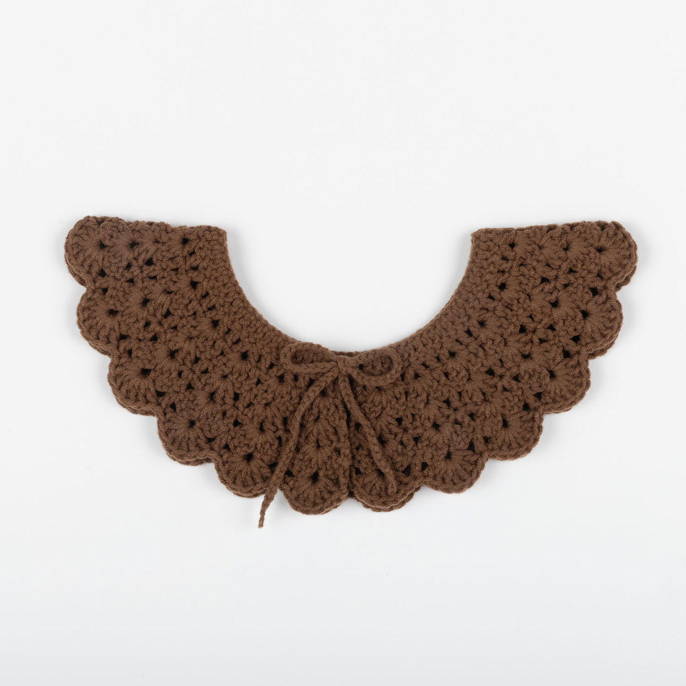 Cuello Crochet Chocolate