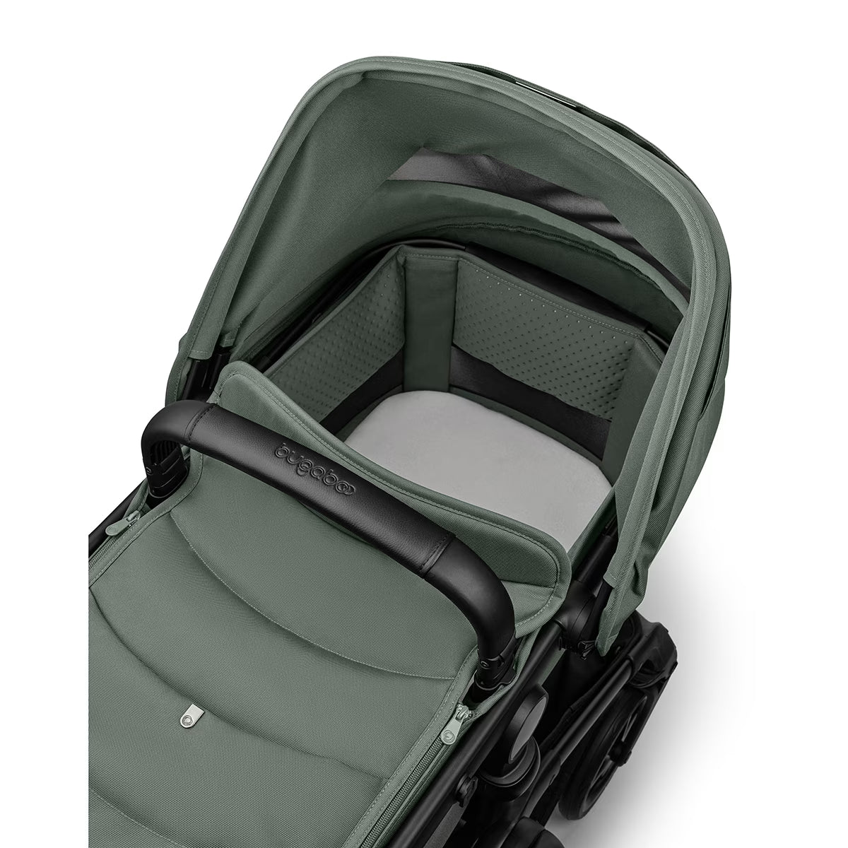 bugaboo fox 5 green Bugaboo Fox 5 Renew Stroller+Carrycot Forest Green/Forest Green/Black · Minicoton