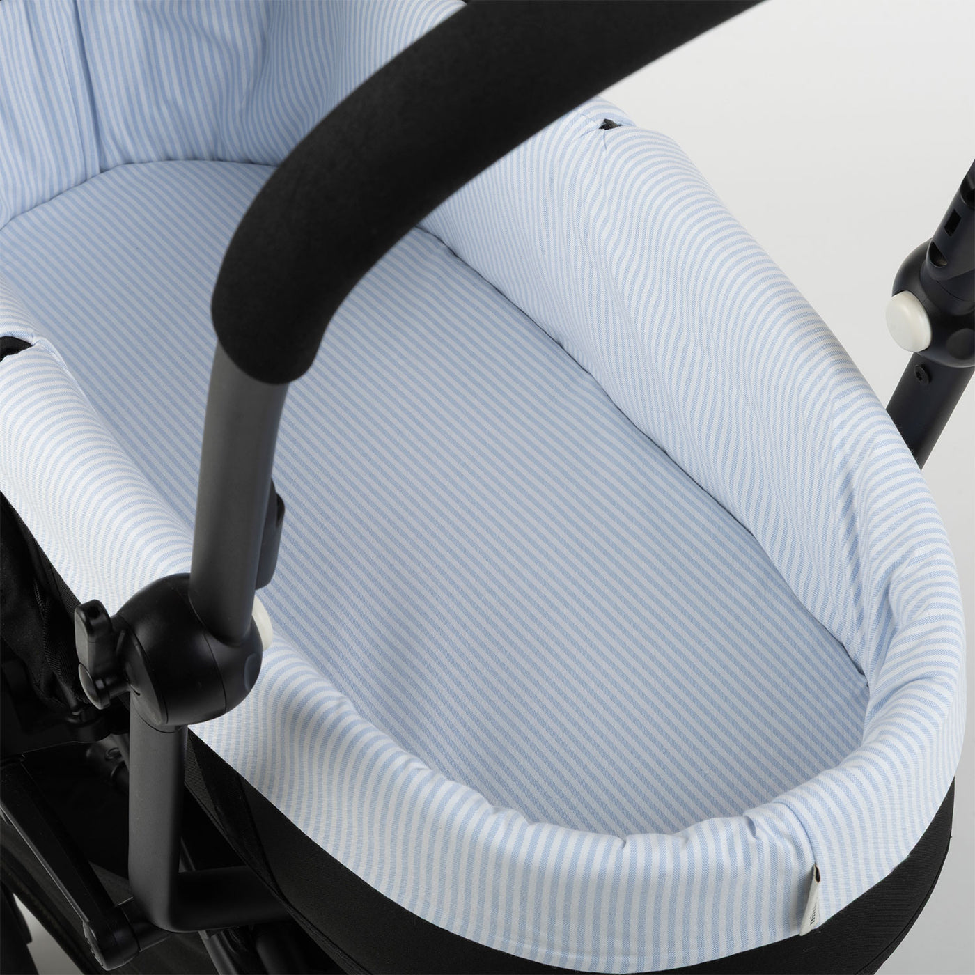 Funda per a cabàs YOYO reversible Oxford Blue / Ratlles