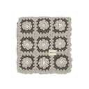 Manta Crochet Flower Blue
