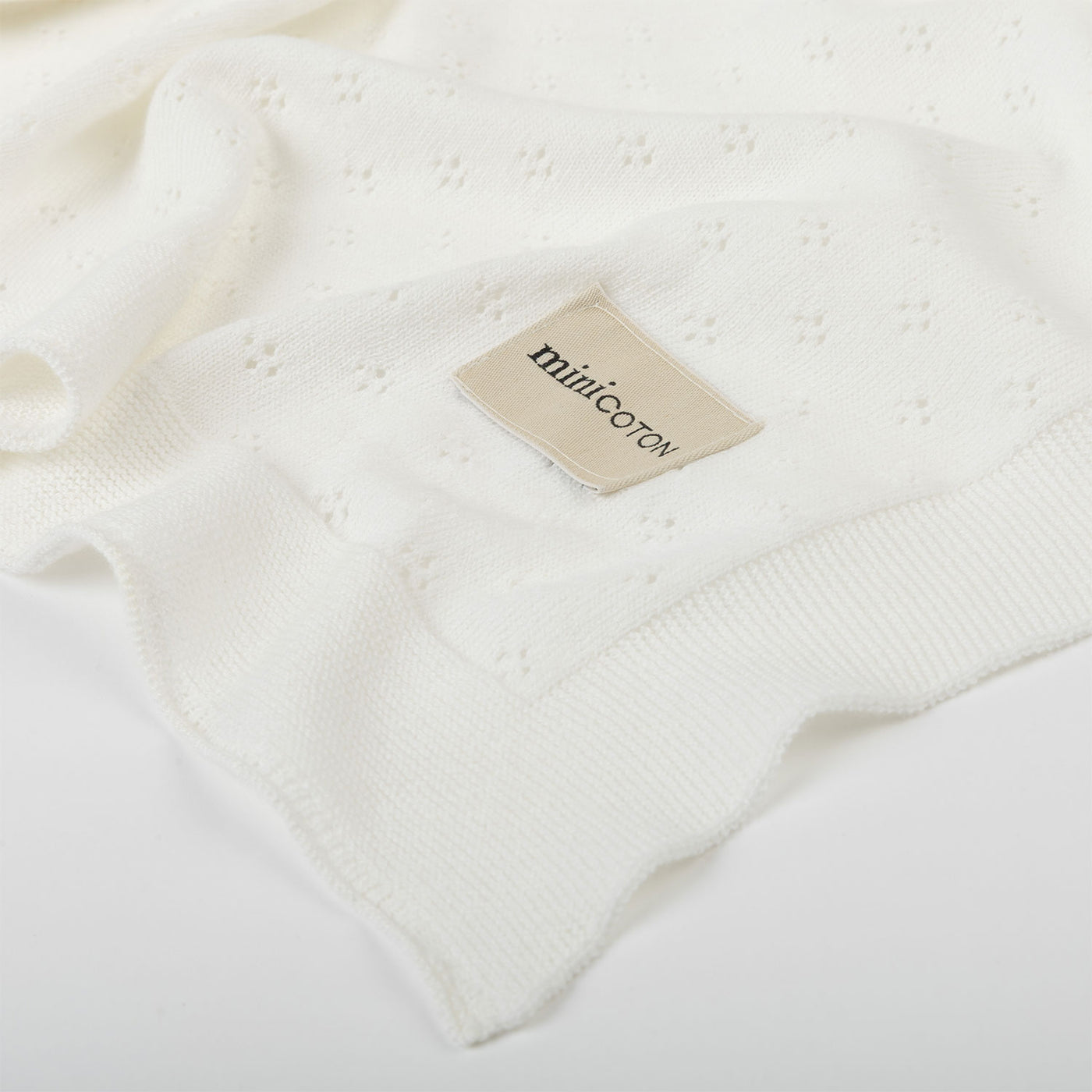 Manta Holey Knit Blanco