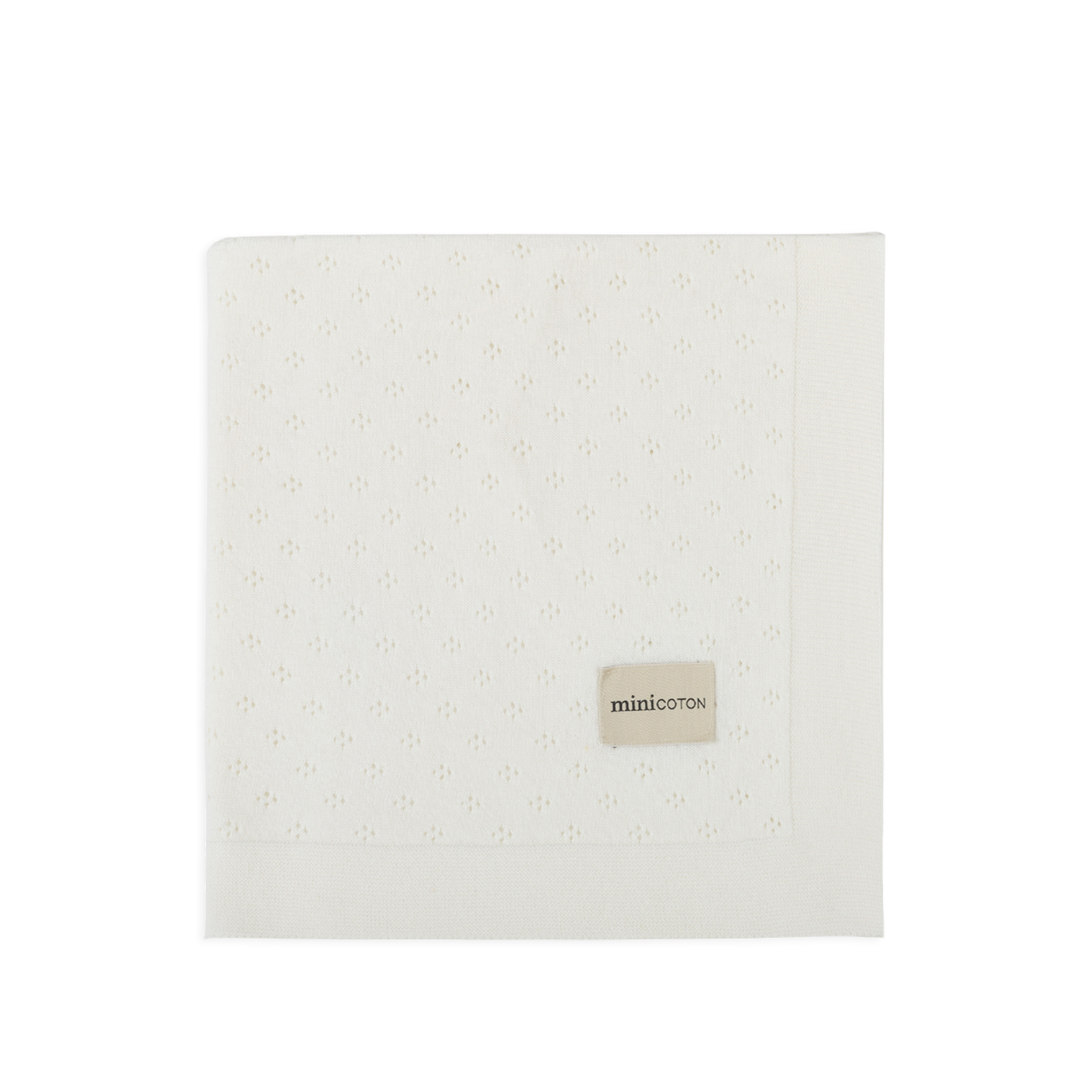 Manta Holey Knit Blanco