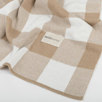 Manta LUCA Beige + White