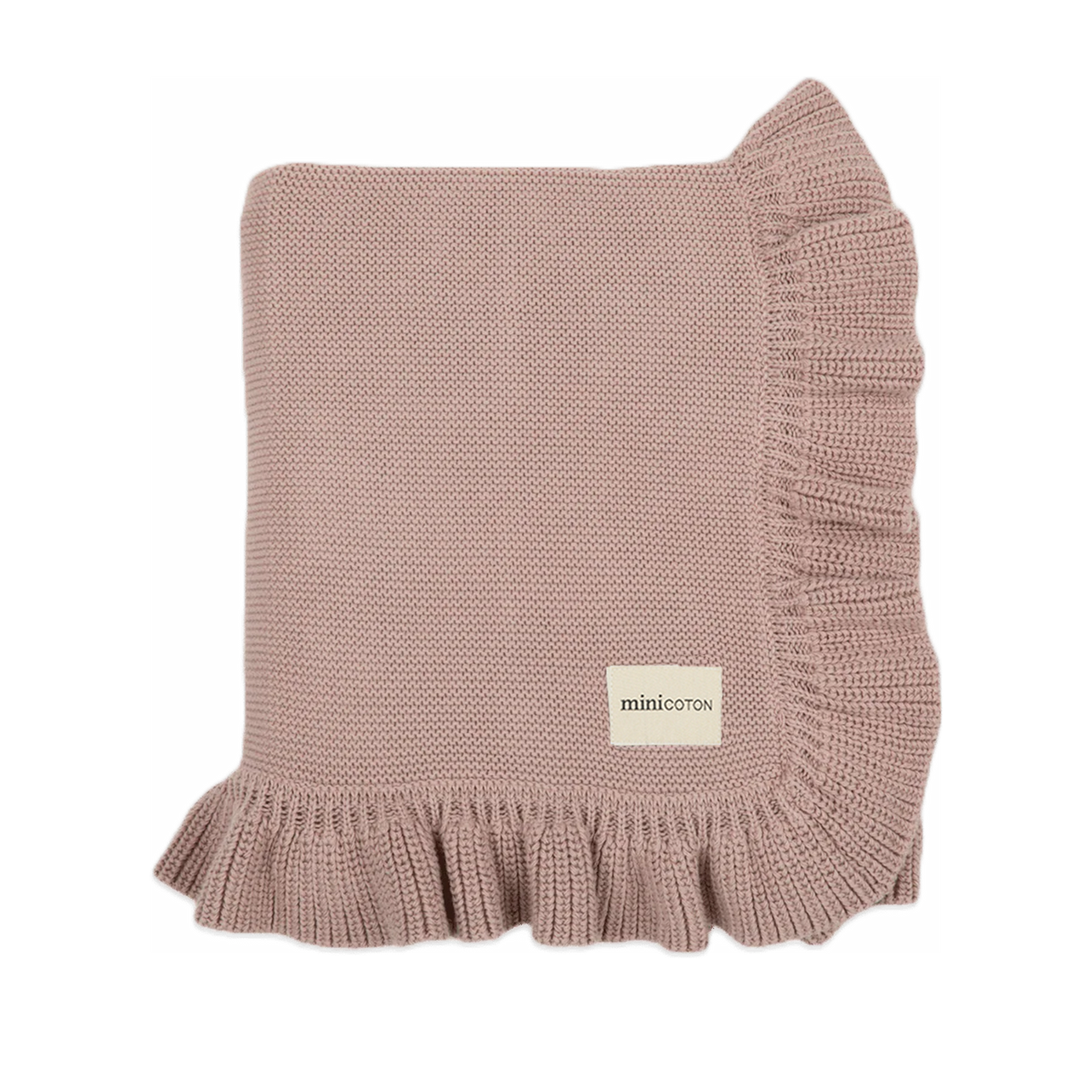 Couverture Ruffle Dusty Rose