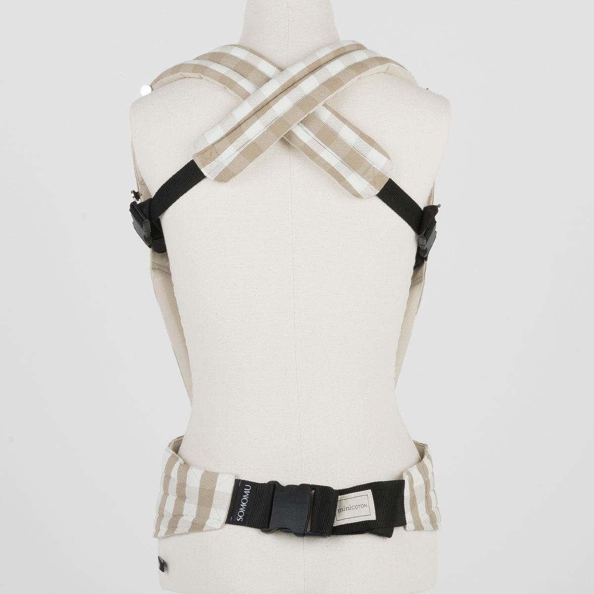 Mochila Porta Bebé Somomu® Vichy Oak + White