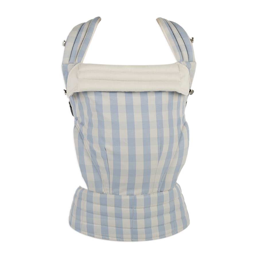 Mochila Porta Bebé Somomu® Vichy Blue + Sand