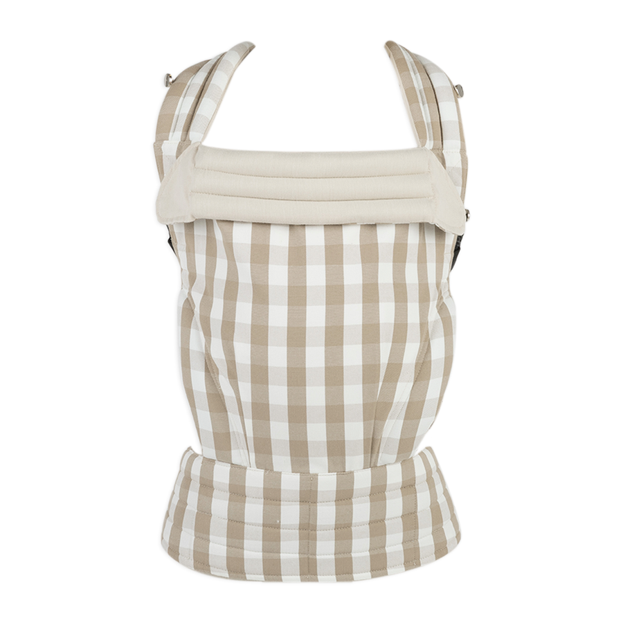 Mochila Porta Bebé Somomu® Vichy Oak + White