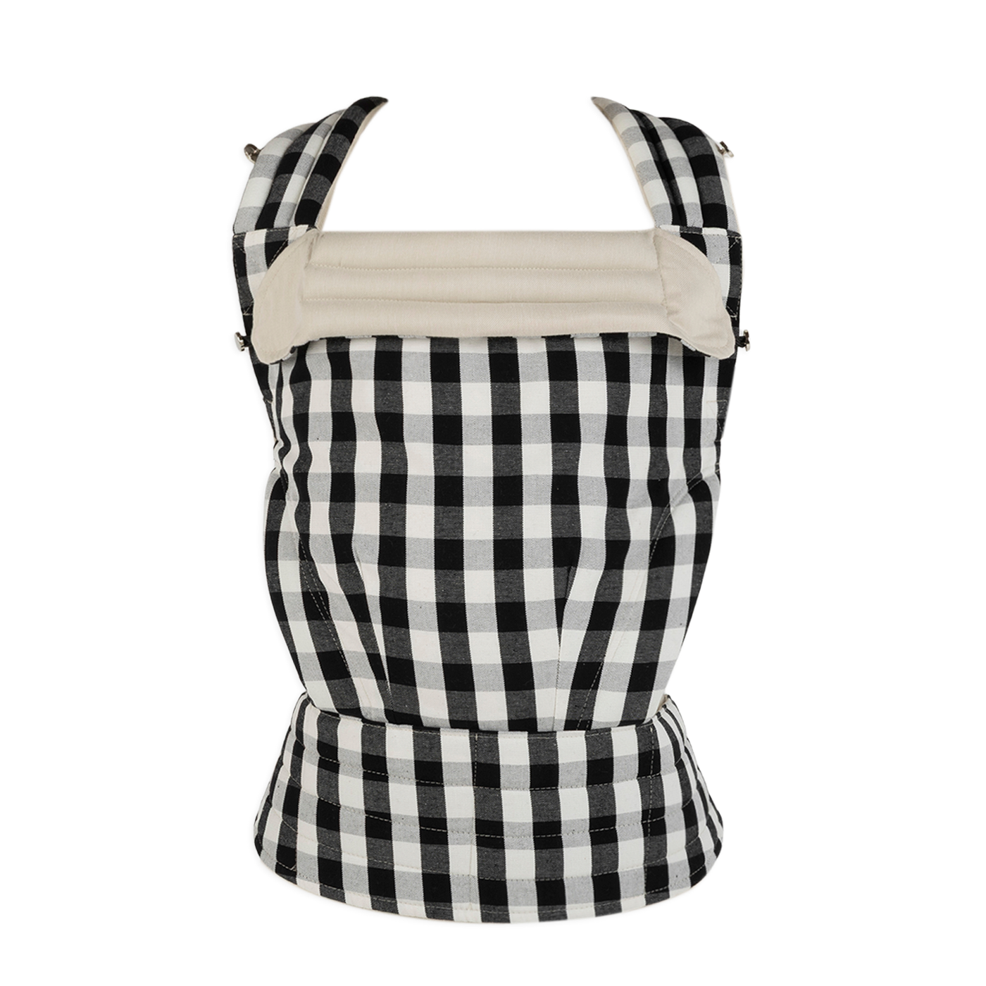 Somomu® Baby Carrier Backpack Black Vichy + White