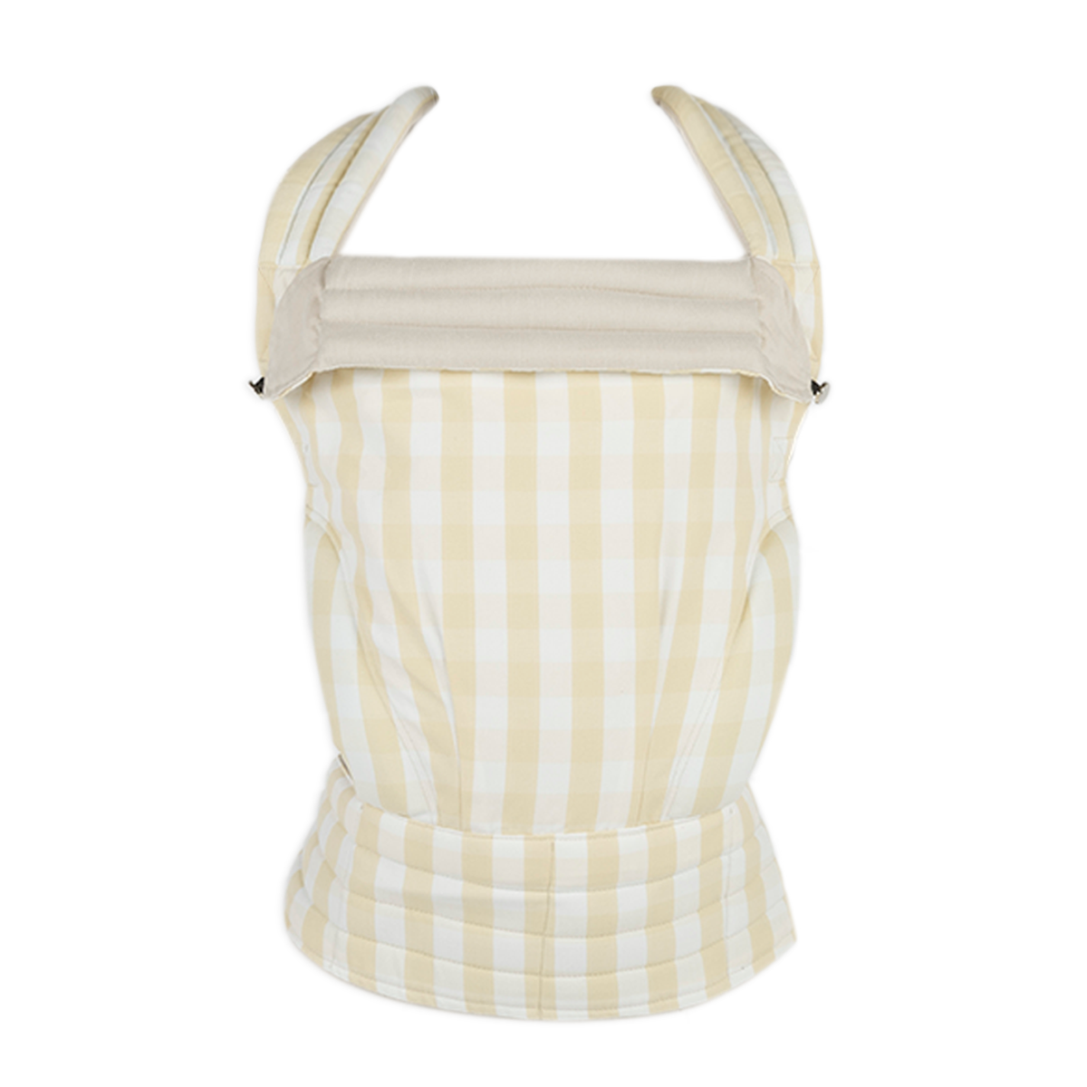 Mochila Porta Bebé Somomu® Vichy Butter + White