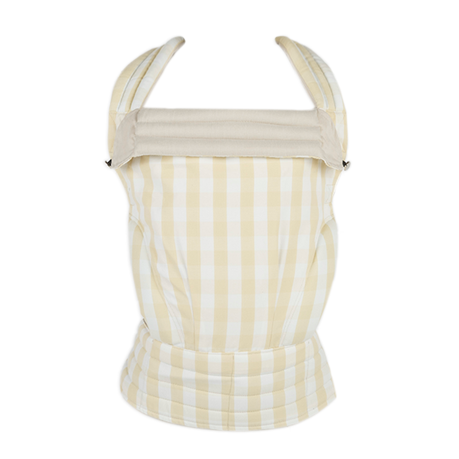 Mochila Porta Bebé Somomu® Vichy Butter + White