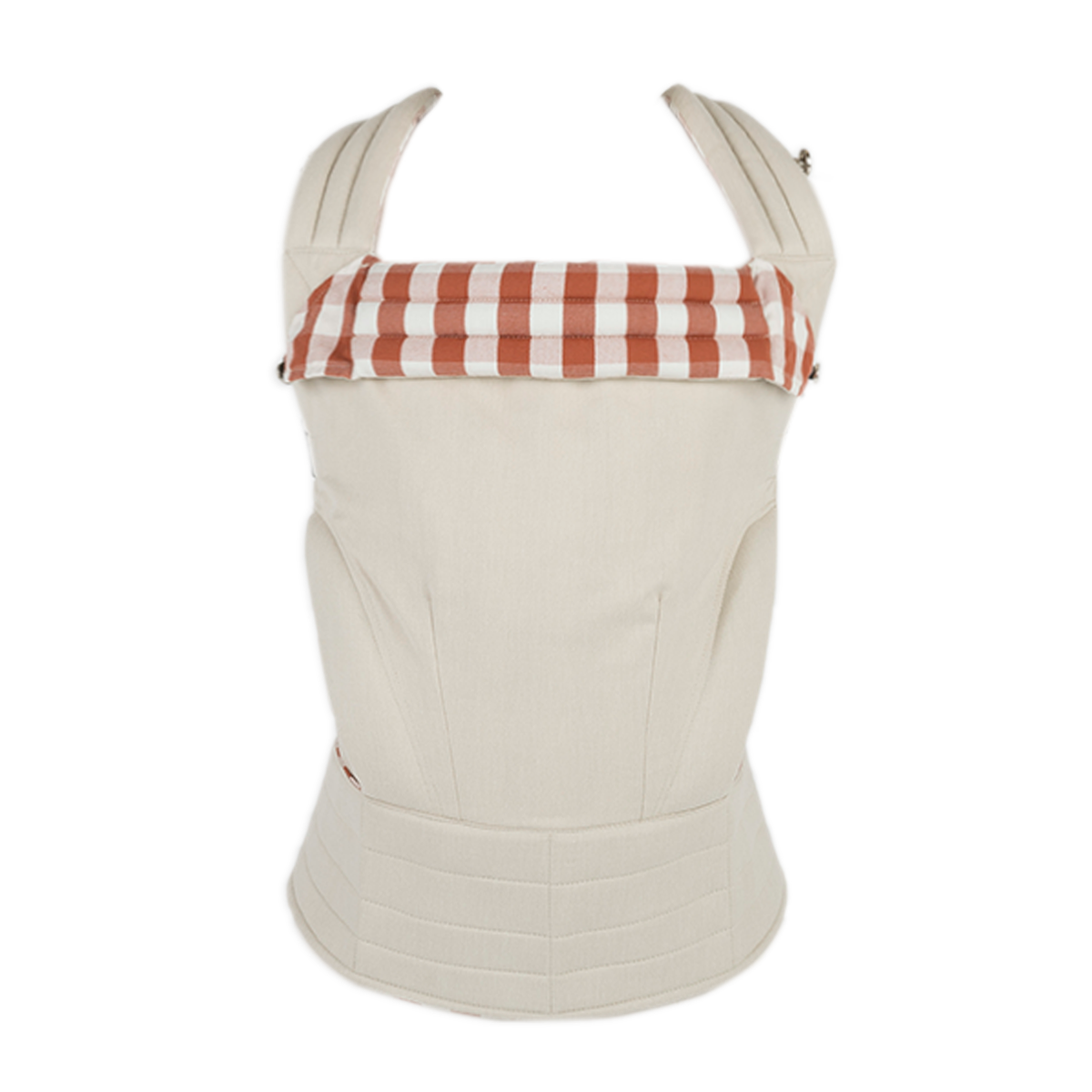 Mochila Porta Bebé Somomu® Vichy Red + Off White