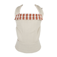 Mochila Porta Bebé Somomu® Vichy Red + Off White