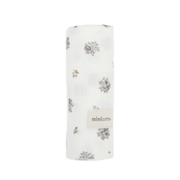Muselina Flor Cinza