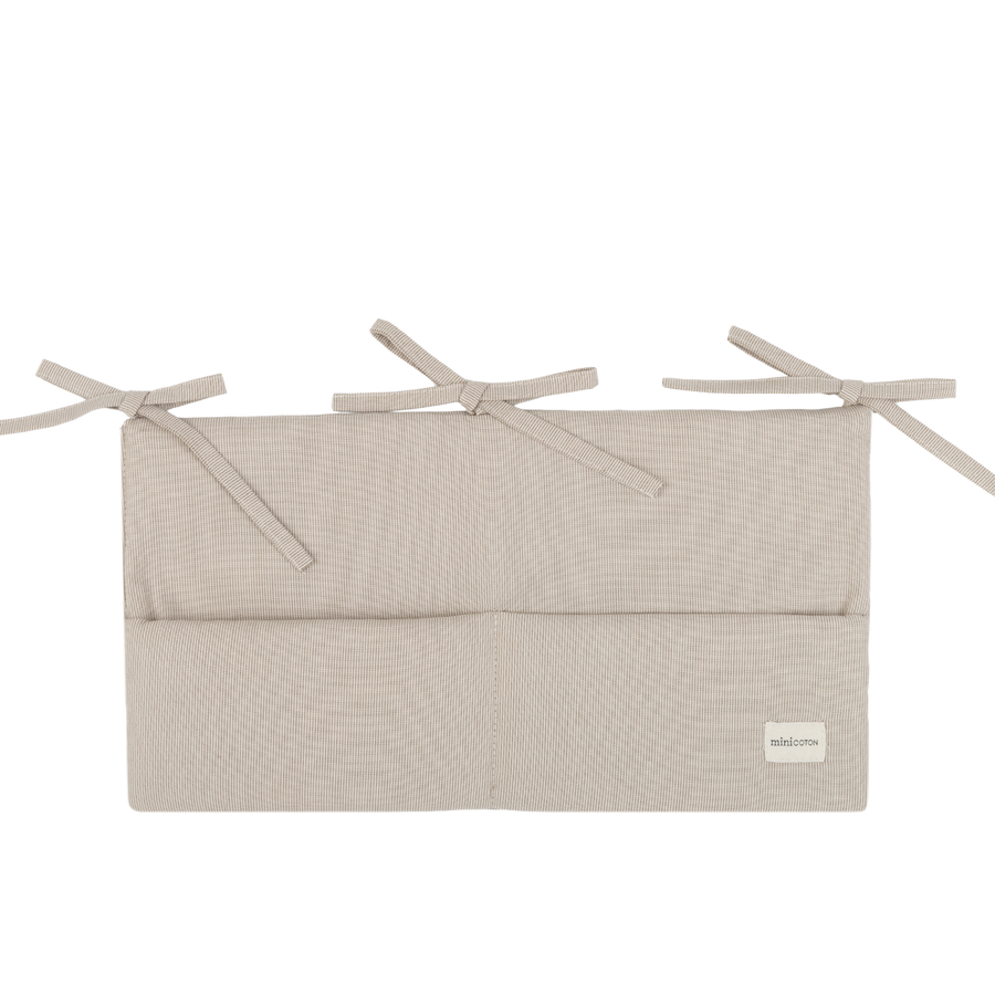 Organizador Cuna Beige Stripes