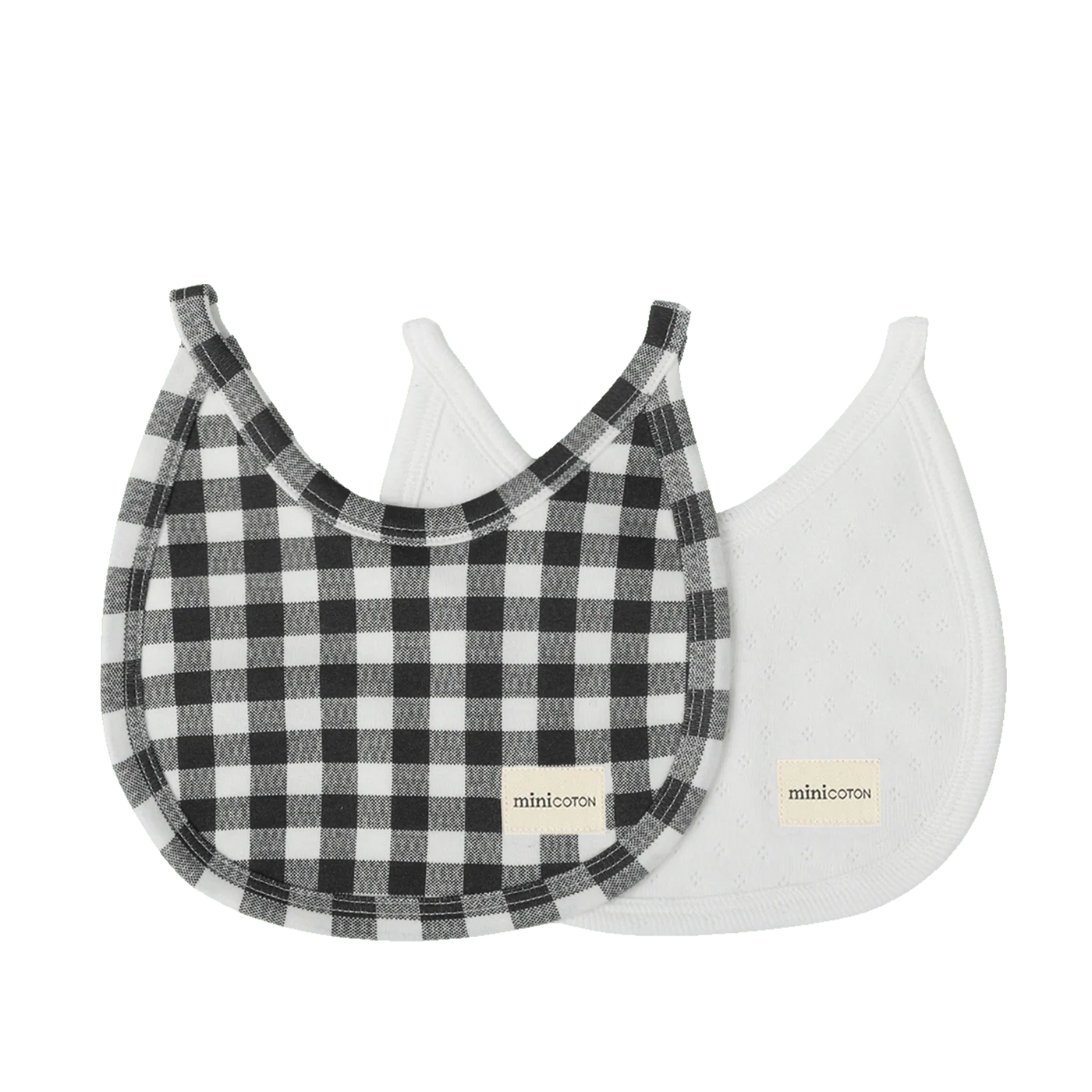 Pack Bibs Vichy Negro