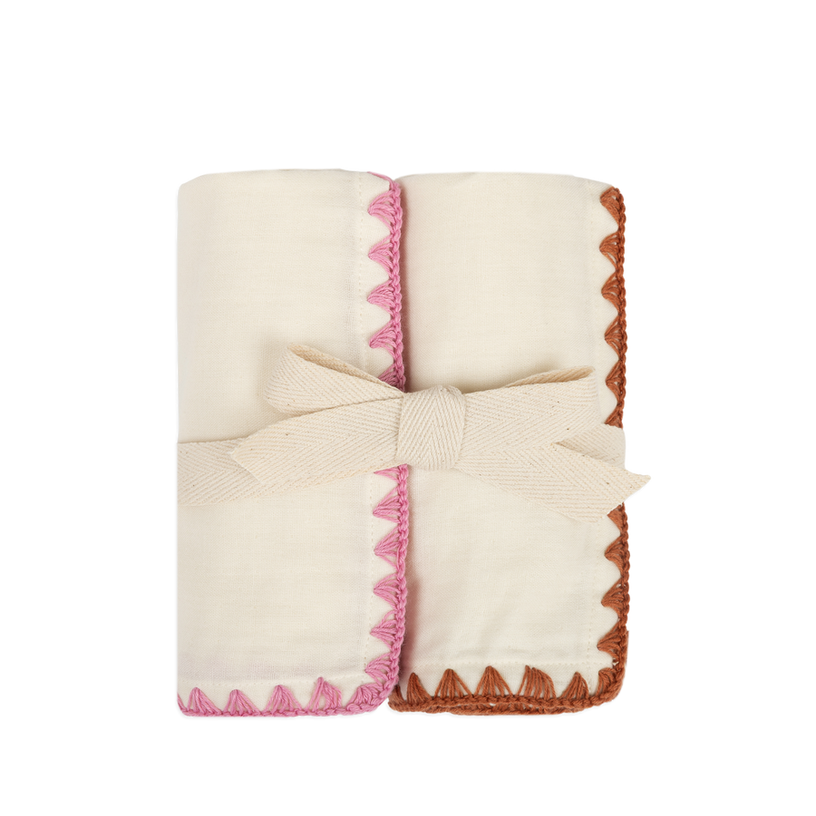 Pack de mussolines Cherry + Pink