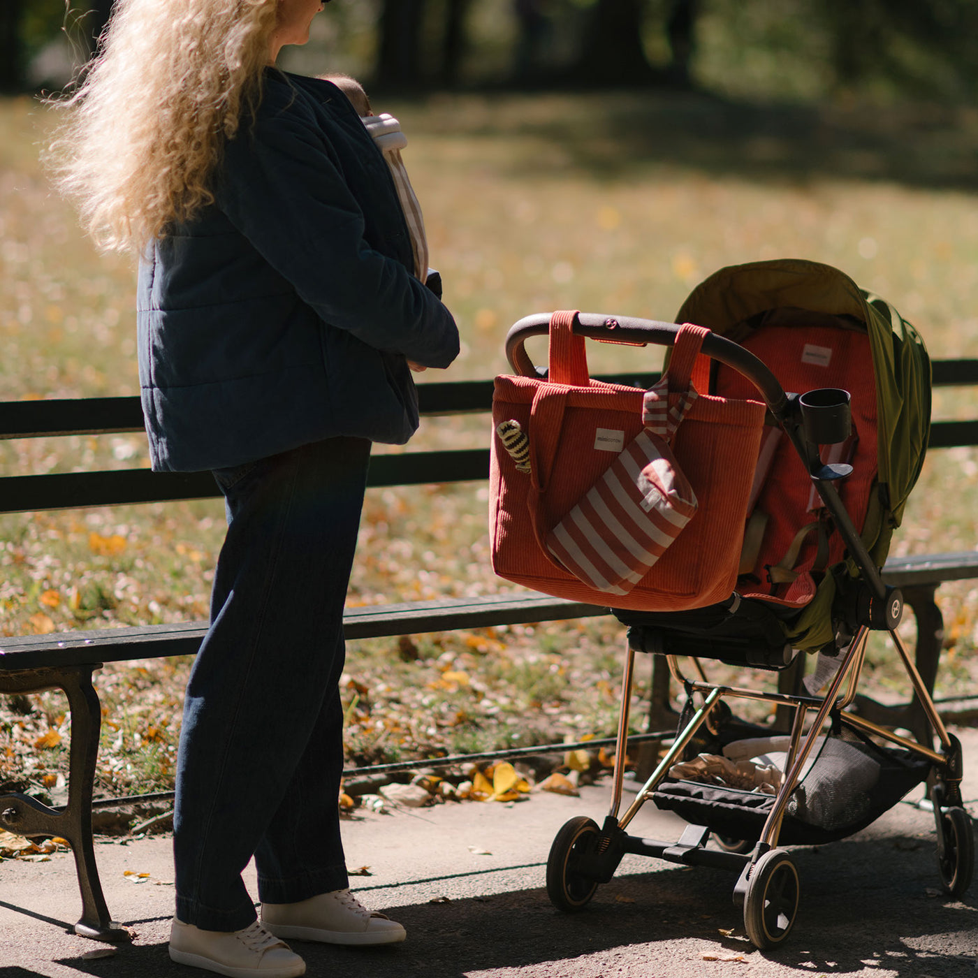Borsa per pannolini Rose + Red