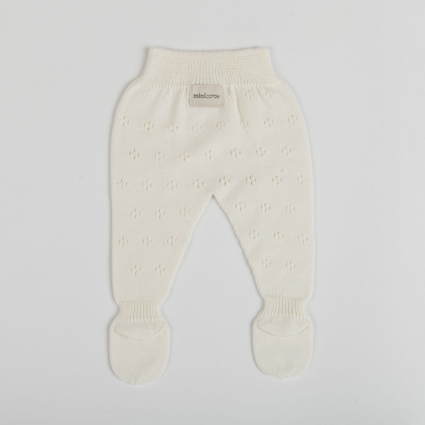 Polaina en tricot Holey blanc