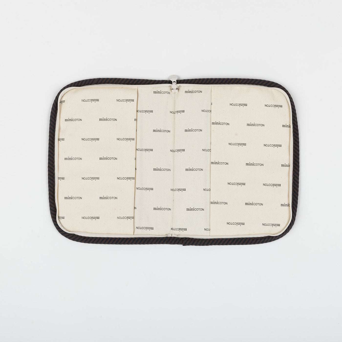 Portadocumenti Zippy Righe Caramello