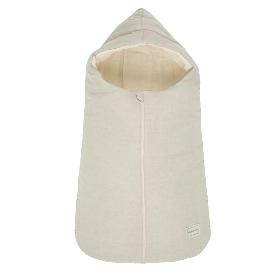 Oval Carrycot Footmuff Linen - mid-season - PRE ORDER