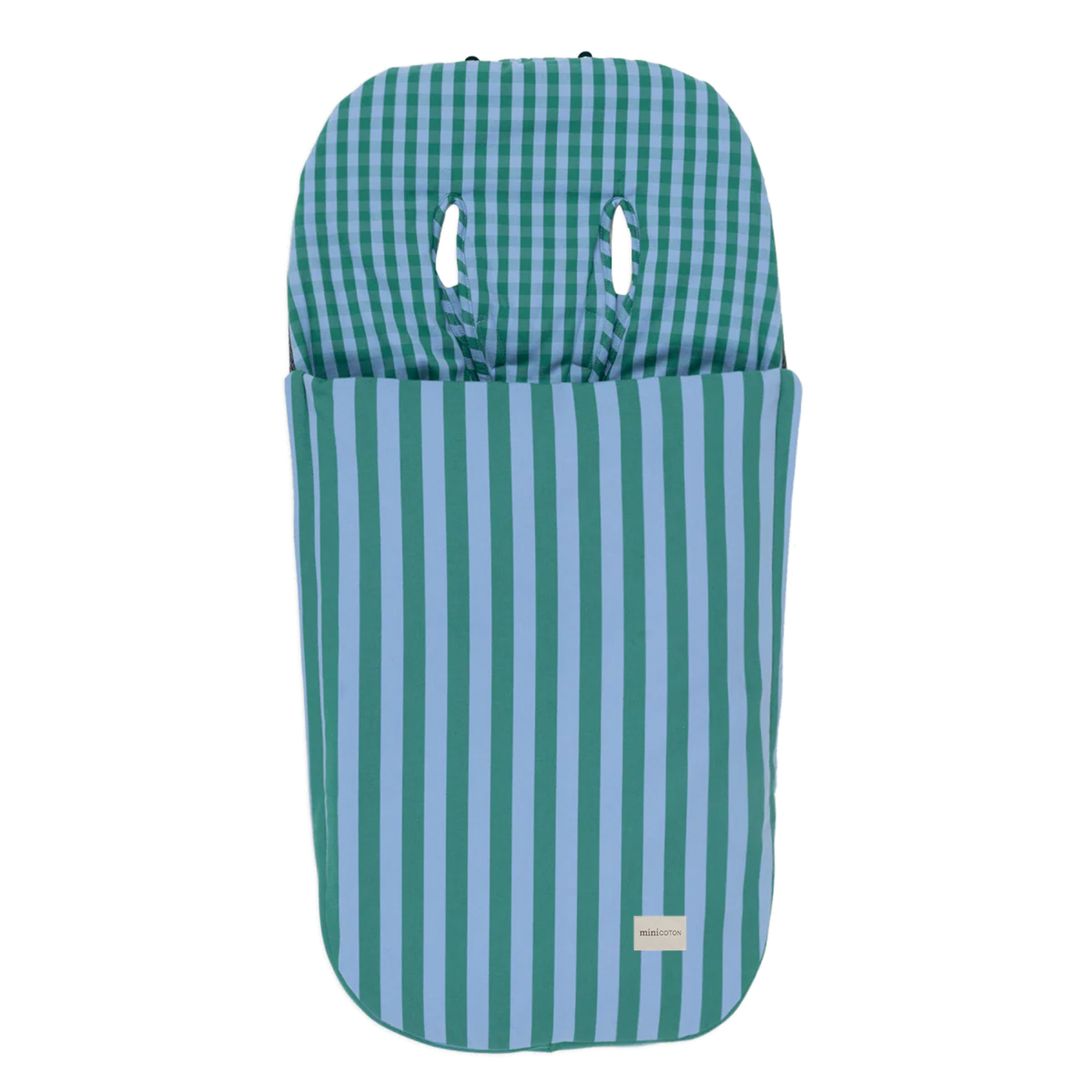 Stroller Bag - Green + Sky Blue