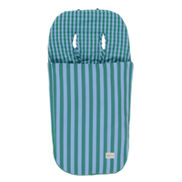 Stroller Bag - Green + Sky Blue
