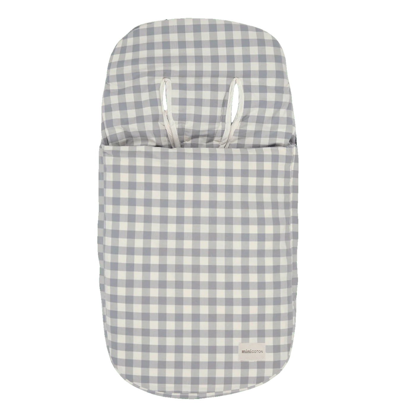 SACO SILLA Vichy Coton Blue Grey