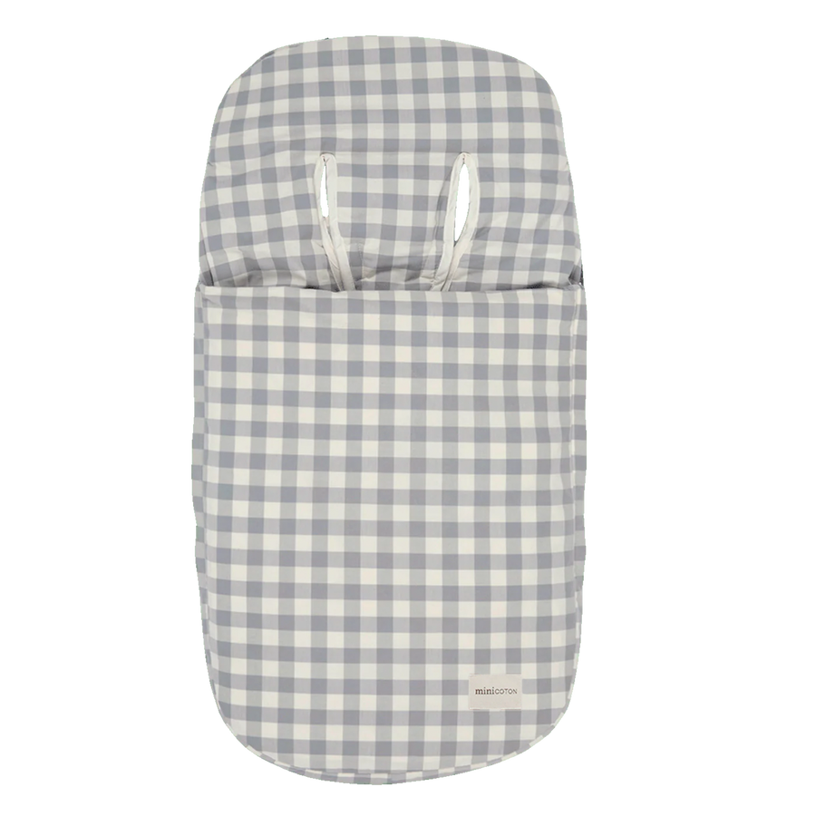 SACO SILLA Vichy Coton Blue Grey