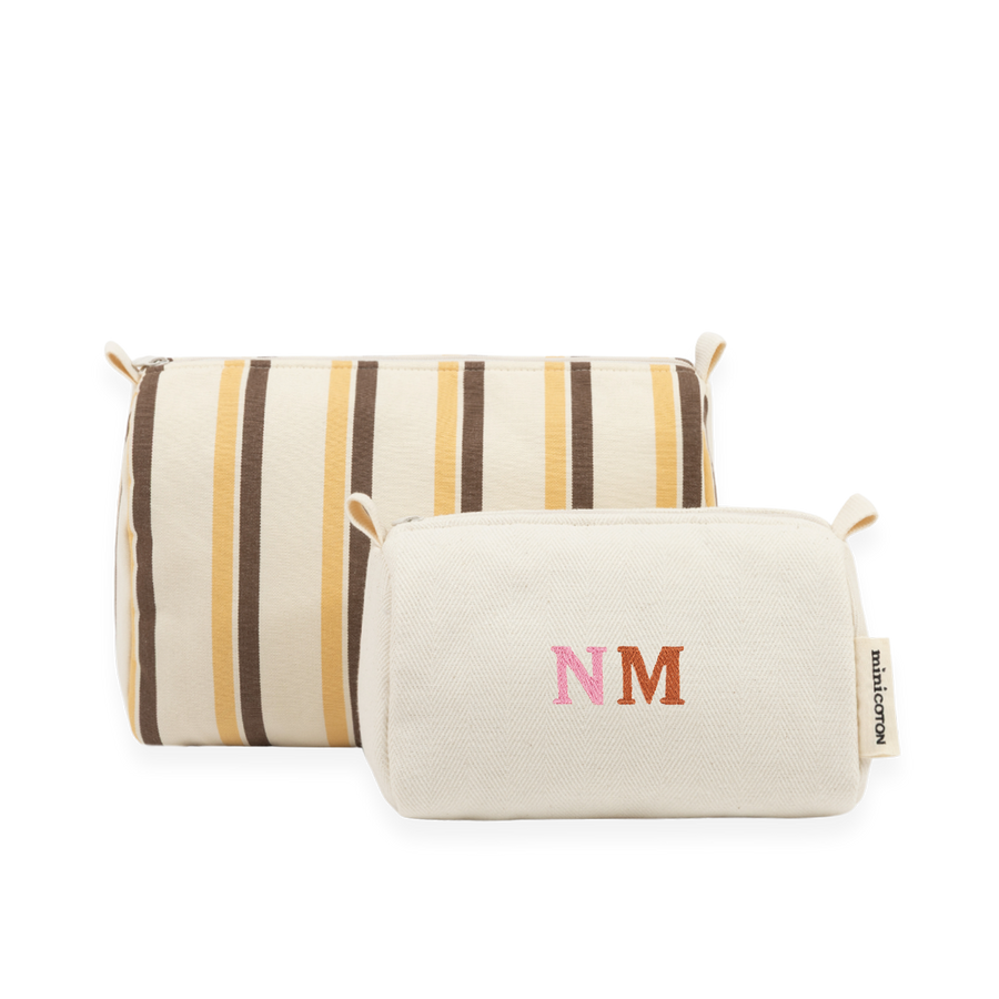 Set Neceser Choco + Yellow