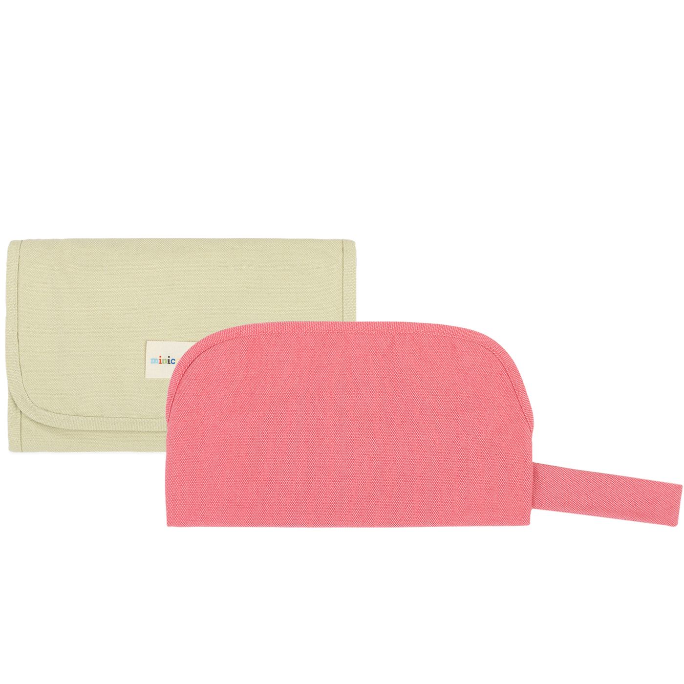 Set Cambiador Light Green Pink - Minicoton - Colour Me collection