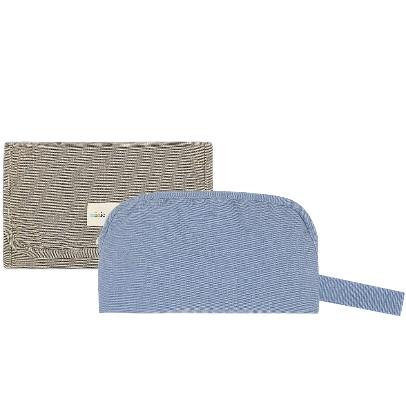 Set Cambiador Melange Blue - Minicoton - Colour Me collection