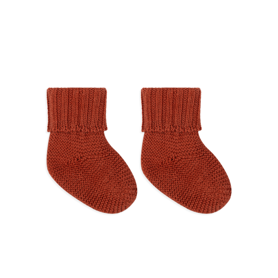 Socks Knit Red