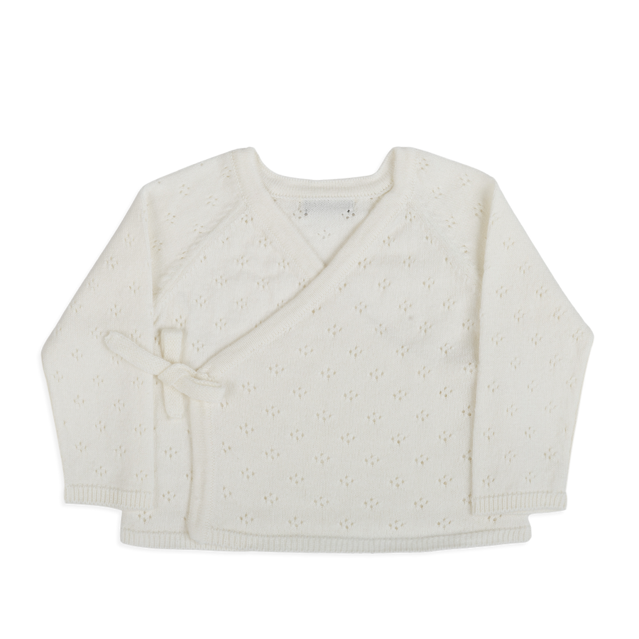 Top de Malha Holey Branco