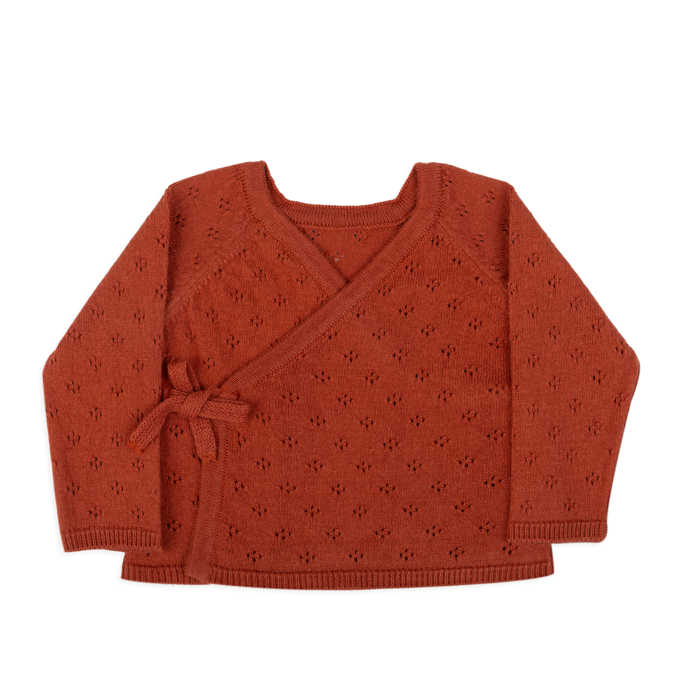 Top de Malha Holey Vermelho