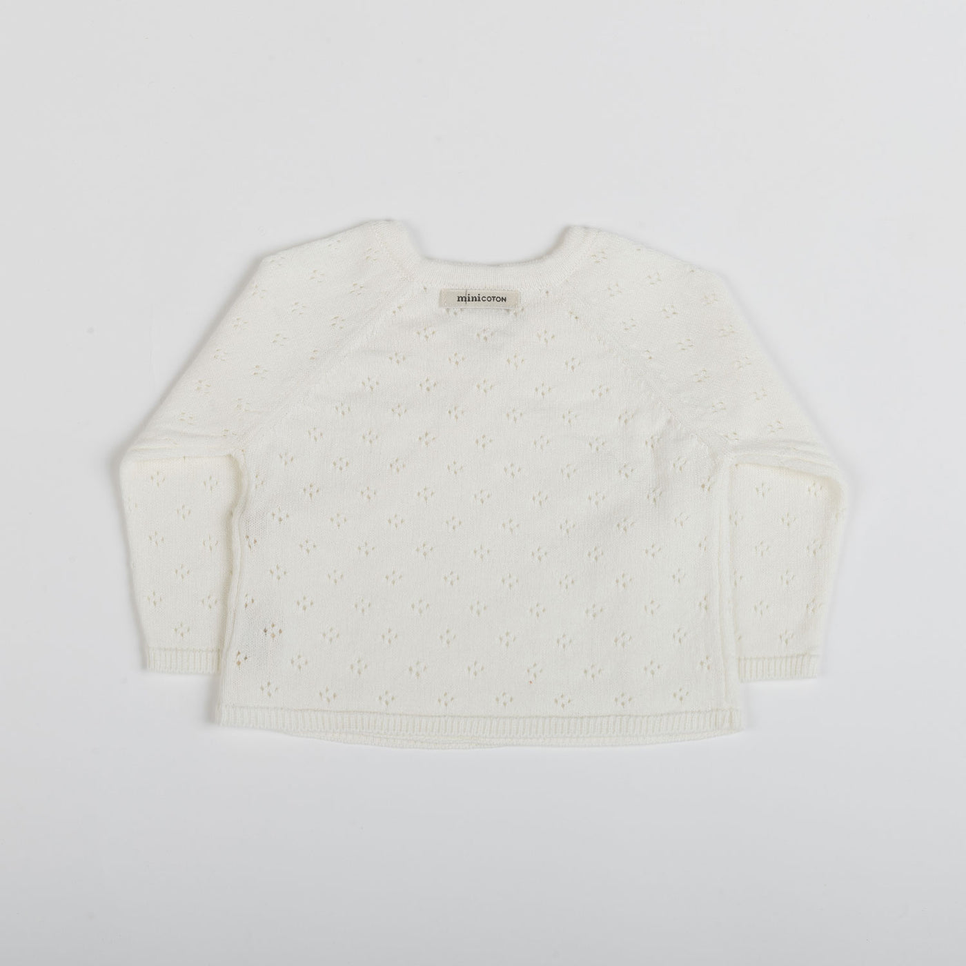 Top de Malha Holey Branco