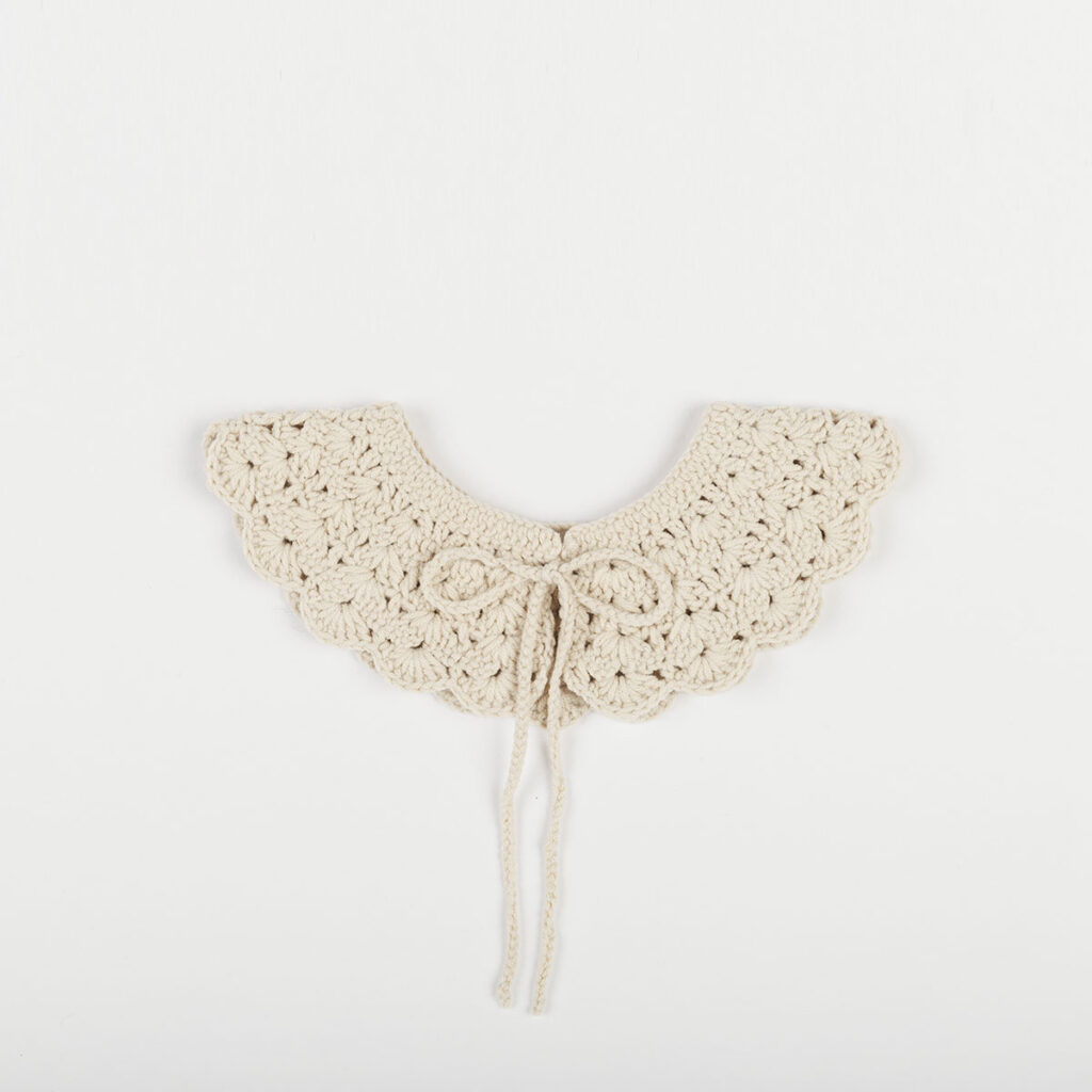 Crochet Cream Collar Minicoton