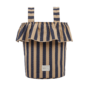 Basket Rayas - Navy + Caramel