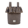 Basket Vichy - Navy + Caramel