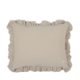 Cojín Ruffle Beige - Cojín completo con relleno