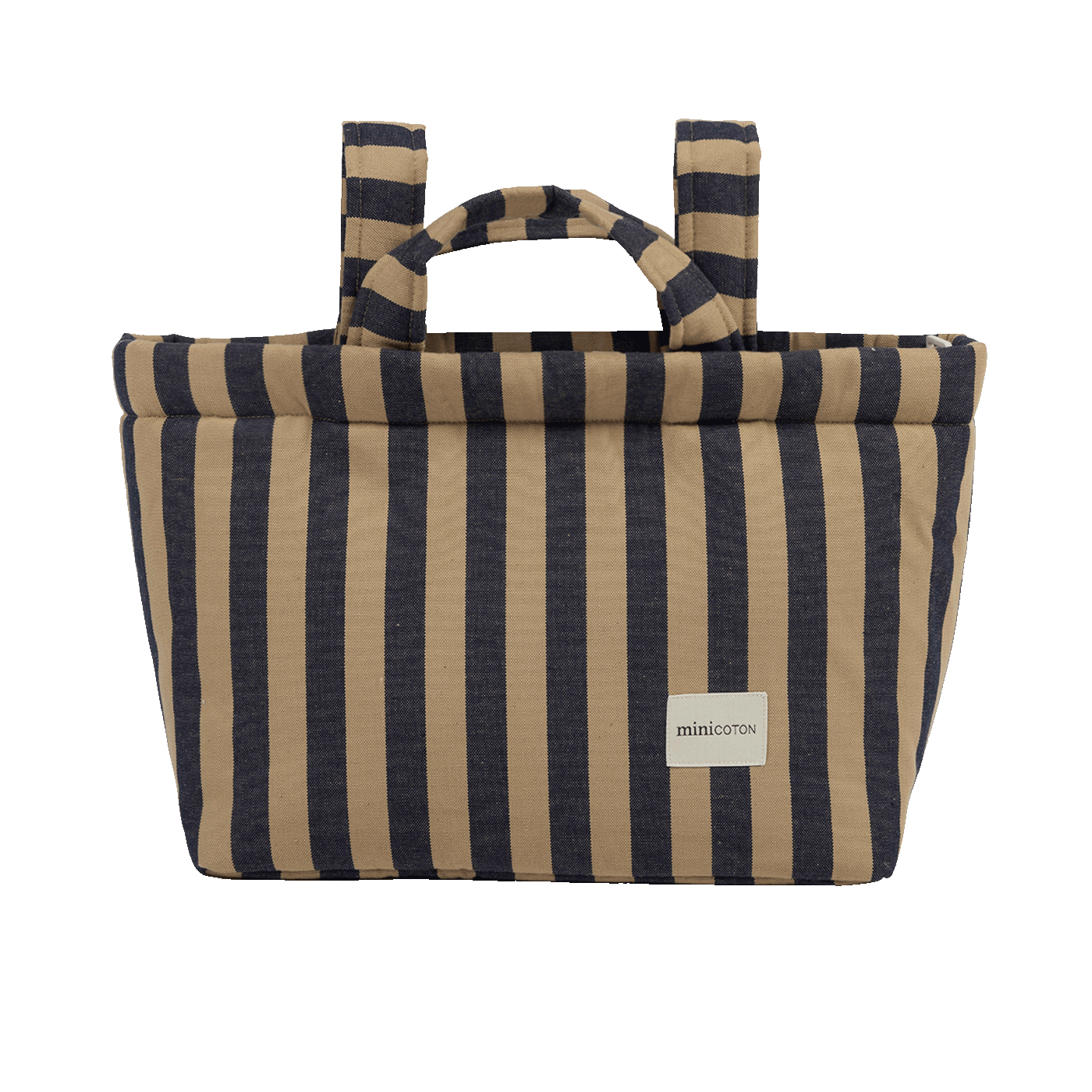 Carry - Navy + Caramel - Minicoton