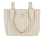 Bolsa Handle Rayas Nude